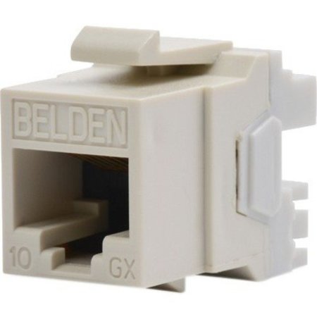 BELDEN 1-PORT MOD JACK 8W8P UTP, T568A/B CAT6A IP10 KEYCONNECT AX102286